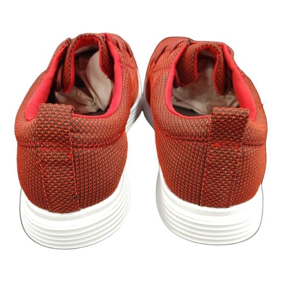 MEN'S AMALI DANIEL 2 RED LOW TOP CASUAL MOC TOE SNEAKER. - Picture 5 of 7